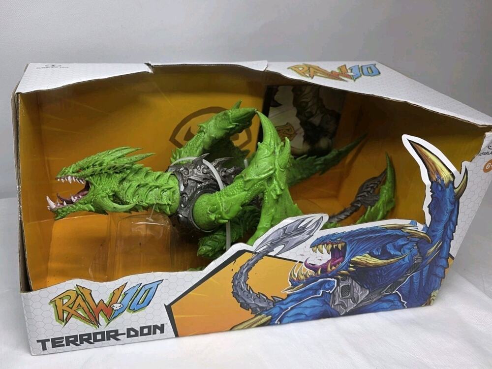 2021 McFarlane Toys RAW 10 TERROR-DON Green Dragon 15" Figure